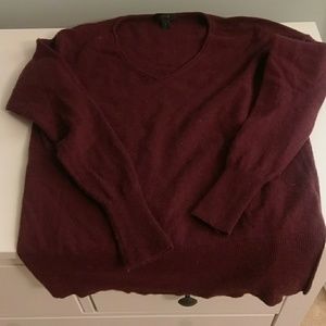 JCrew burgundy sweater